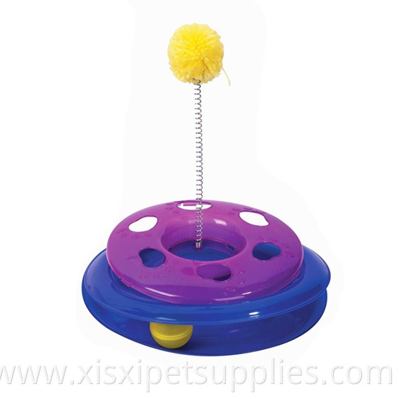 Funny Game Easy Round Track 3 Layers Ball Cat Toy For Sale
